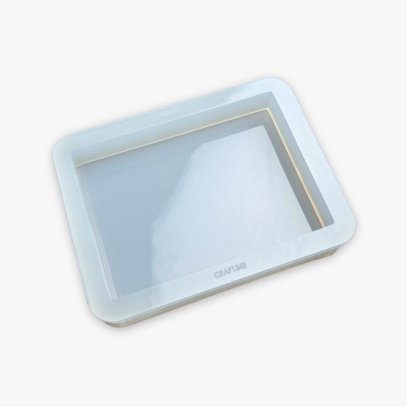 Molde de Silicone Para Resina Eternização Retangular M 12,5x9cm