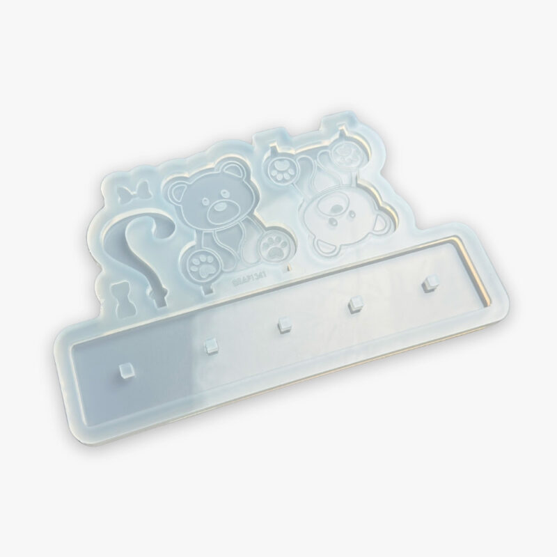 Molde de Silicone Para Resina Ursinho Chá Revelação