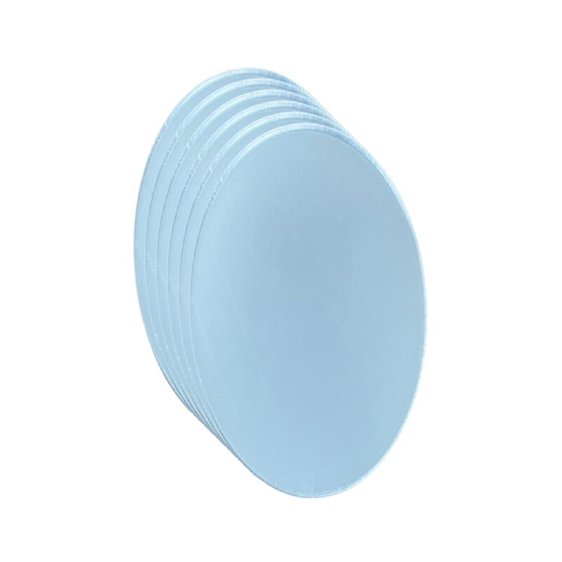 Kit de 6 Espelhos Acrílicos Paleta Mini Espelho Oval 5x7cm
